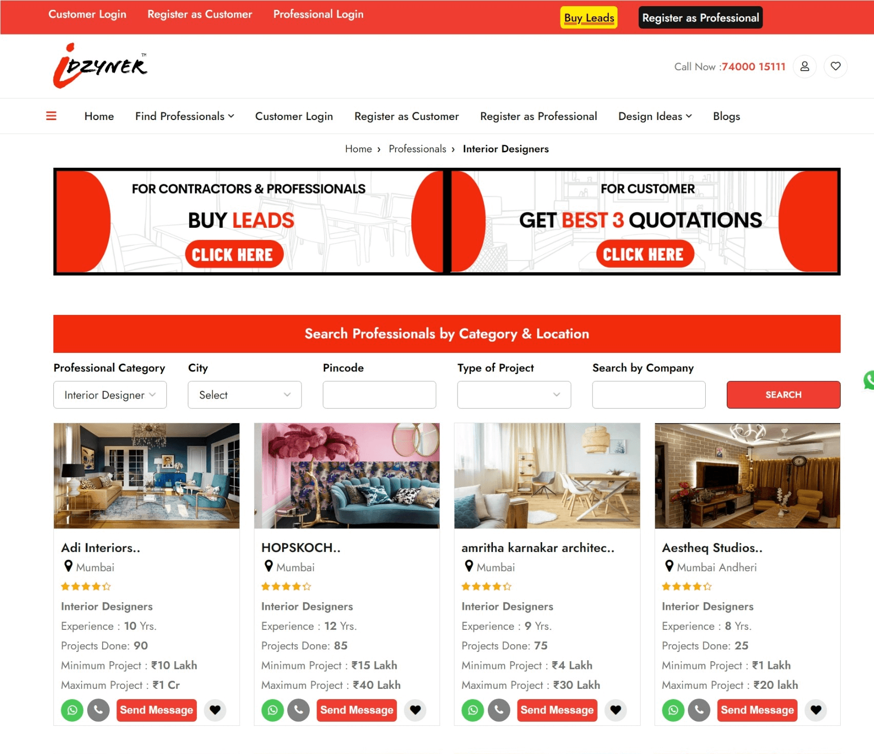 idzyner-listing-platform-by-santosh